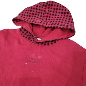 2/$20 Jack & Jones Red & Black Hoodie Sweatshirts Top Size: M